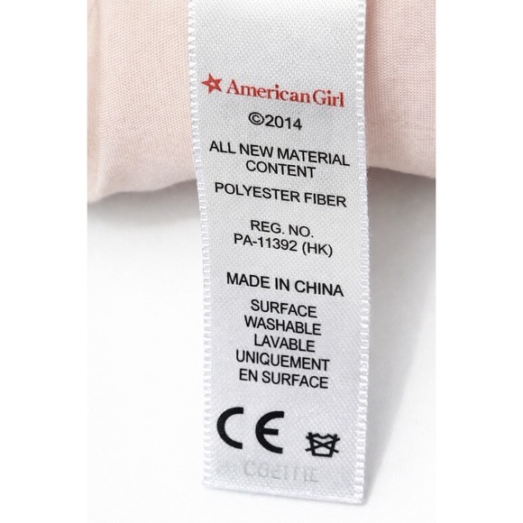 American Girl Bitty Baby 15" Doll Blue Eyes Bald Pink Outfit TLC 2014 - Picture 11 of 11